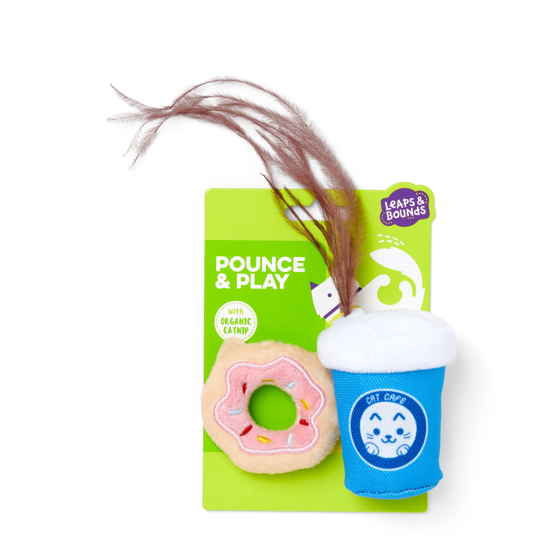 slide 1 of 1, Lpnb-Coffee Donut 2Pk Cat Toy, 2 ct