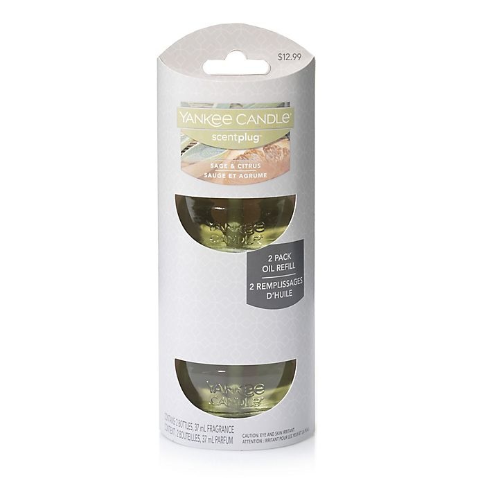 slide 1 of 1, Yankee Candle Scentplug Sage & Citrus Refill, 2 ct