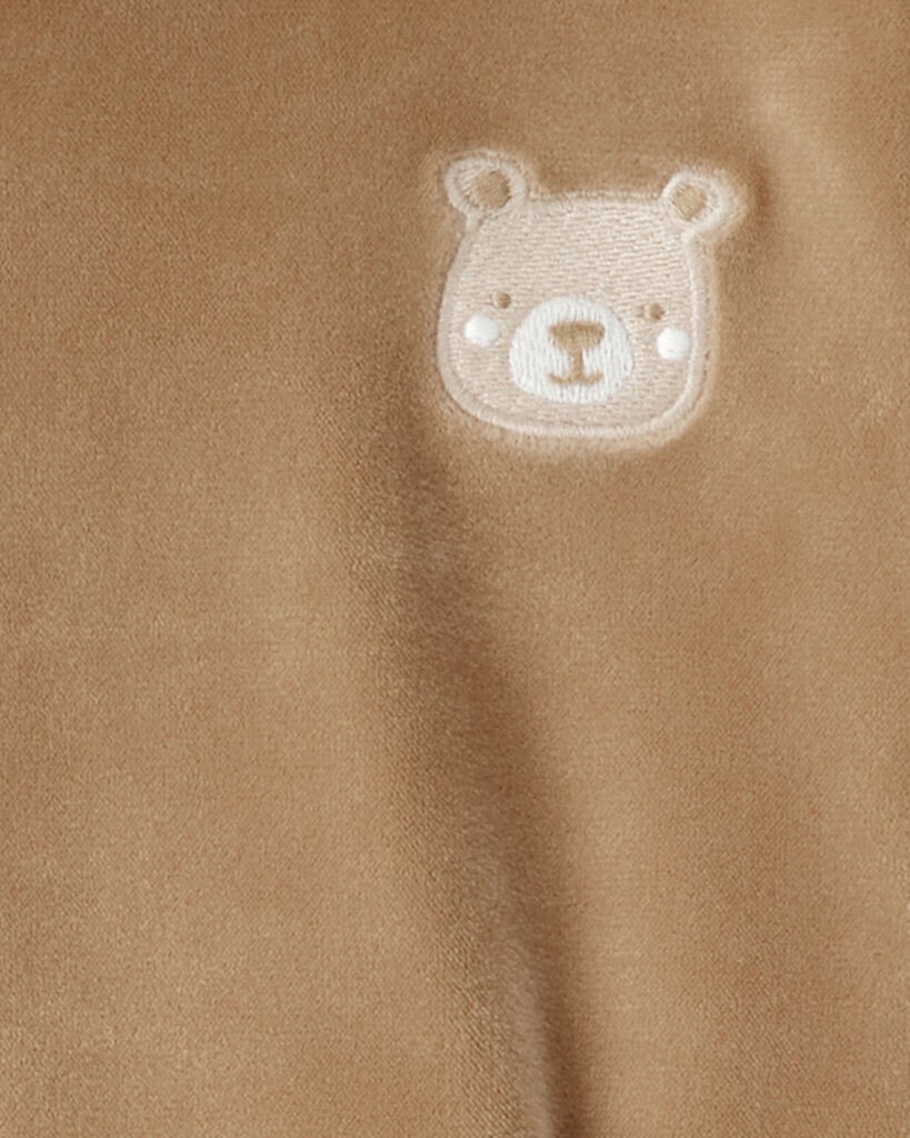 slide 4 of 4, Carter's Carters Toddler Girl Bear Velour Hoodie & Pant Set - Brown Beige 2T, 1 ct
