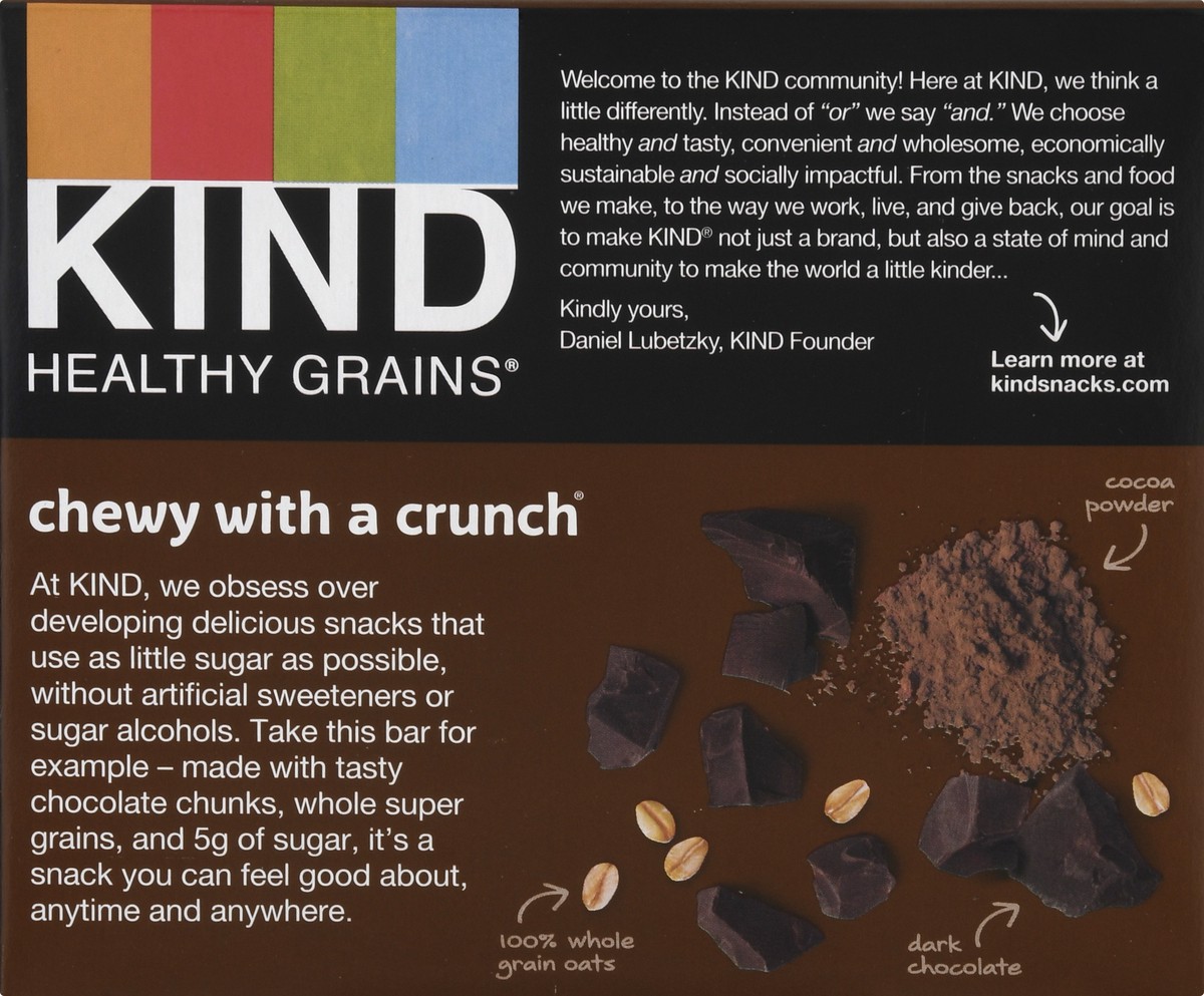 slide 13 of 13, Kind Healthy Grain Double Dark Chocolate Bars, 6.2 oz