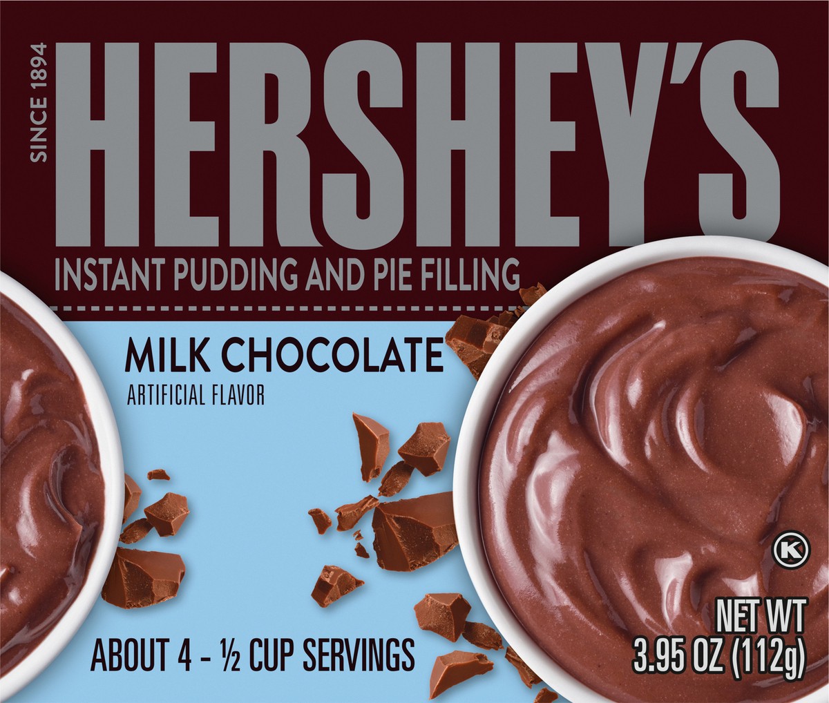 slide 1 of 17, Hershey's Instant Milk Chocolate Pudding and Pie Filling 3.95 oz, 3.95 oz