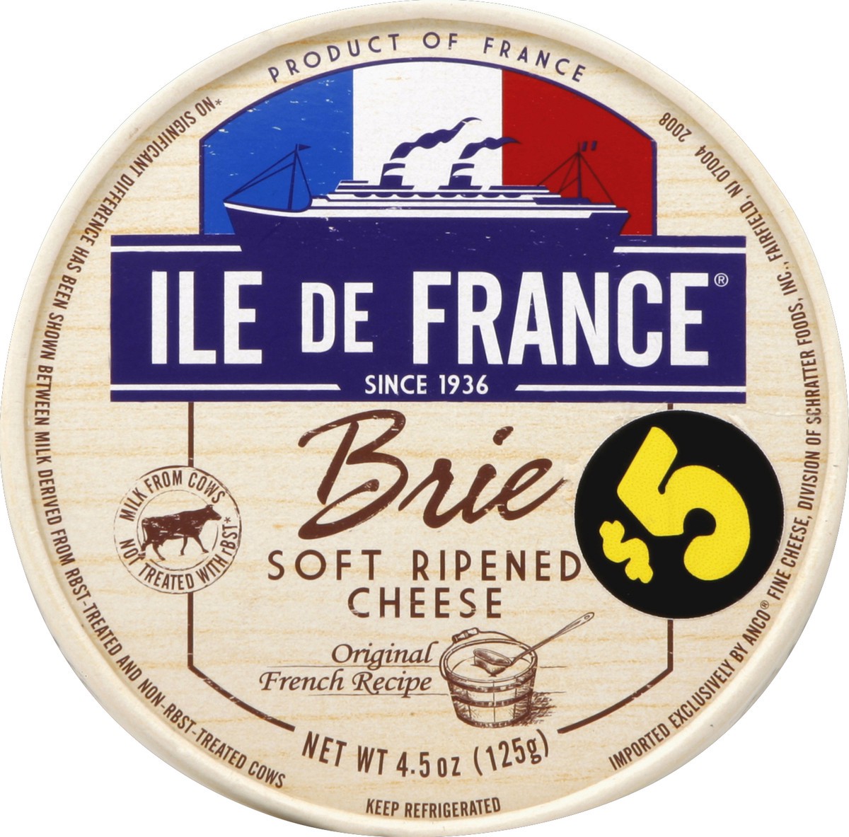 slide 3 of 3, Ile de France Mini Brie, 4.5 oz