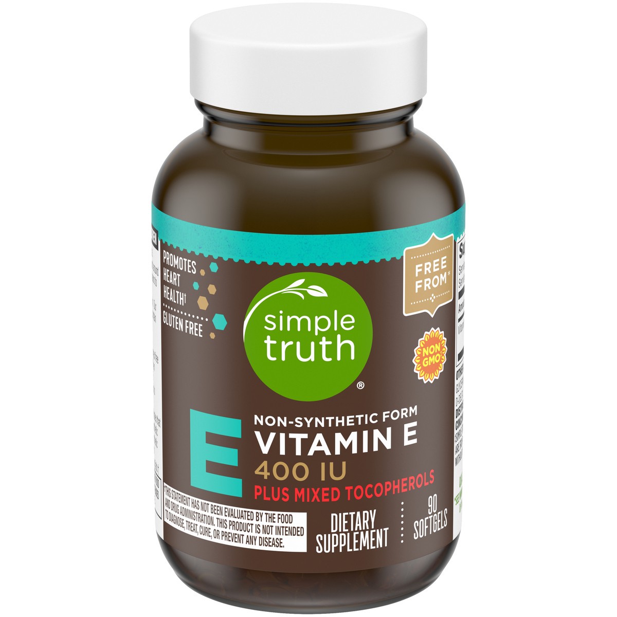 slide 4 of 11, Simple Truth™ Non-Synthetic Form Vitamin E Dietary Supplement Softgels 90 ct Bottle, 90 ct