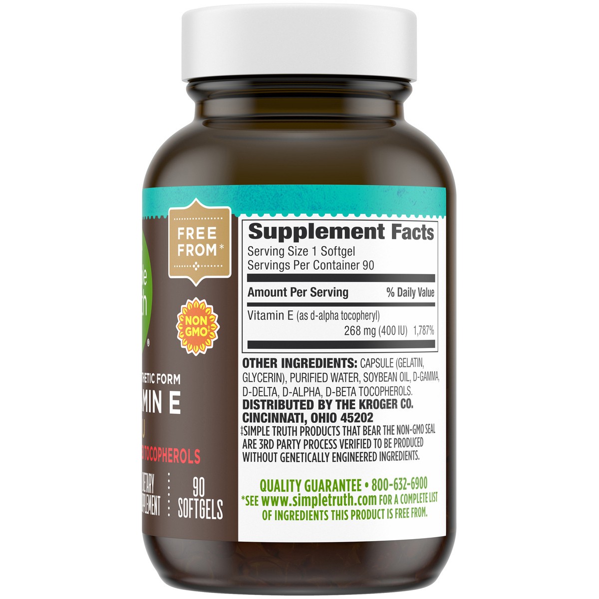 slide 8 of 11, Simple Truth™ Non-Synthetic Form Vitamin E Dietary Supplement Softgels 90 ct Bottle, 90 ct