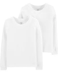 Carter's Carters 2-Pack Cotton Undershirts White 4-5