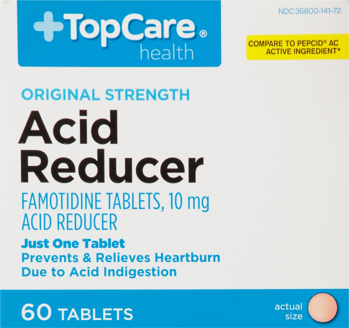 slide 6 of 9, TopCare Acid Reducer, 60 ct