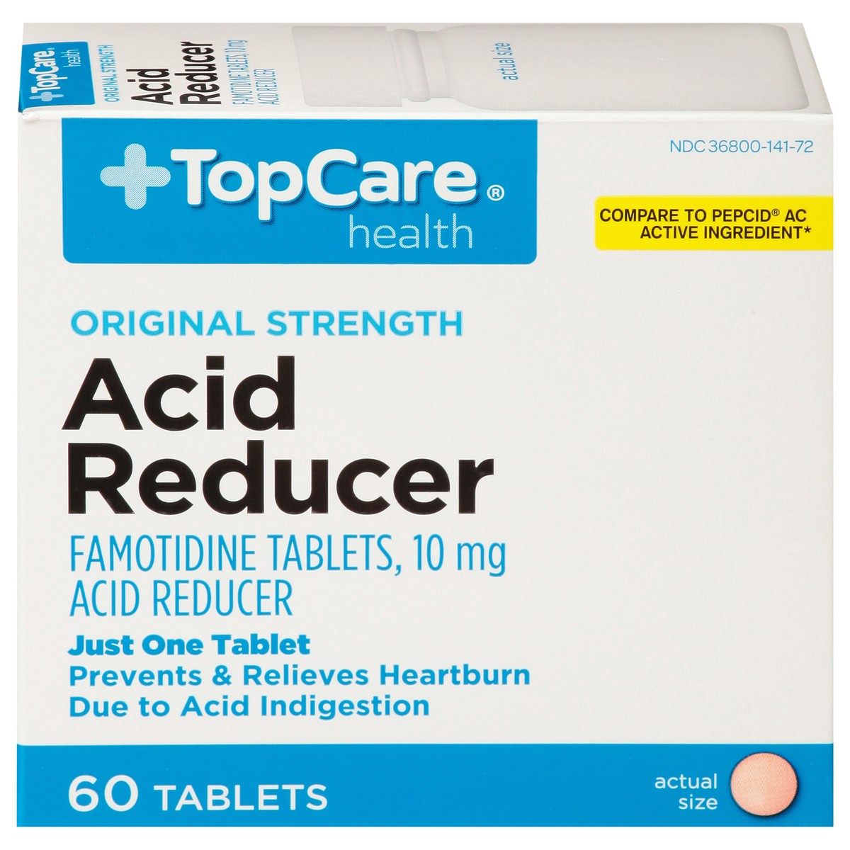 slide 1 of 9, TopCare Acid Reducer, 60 ct