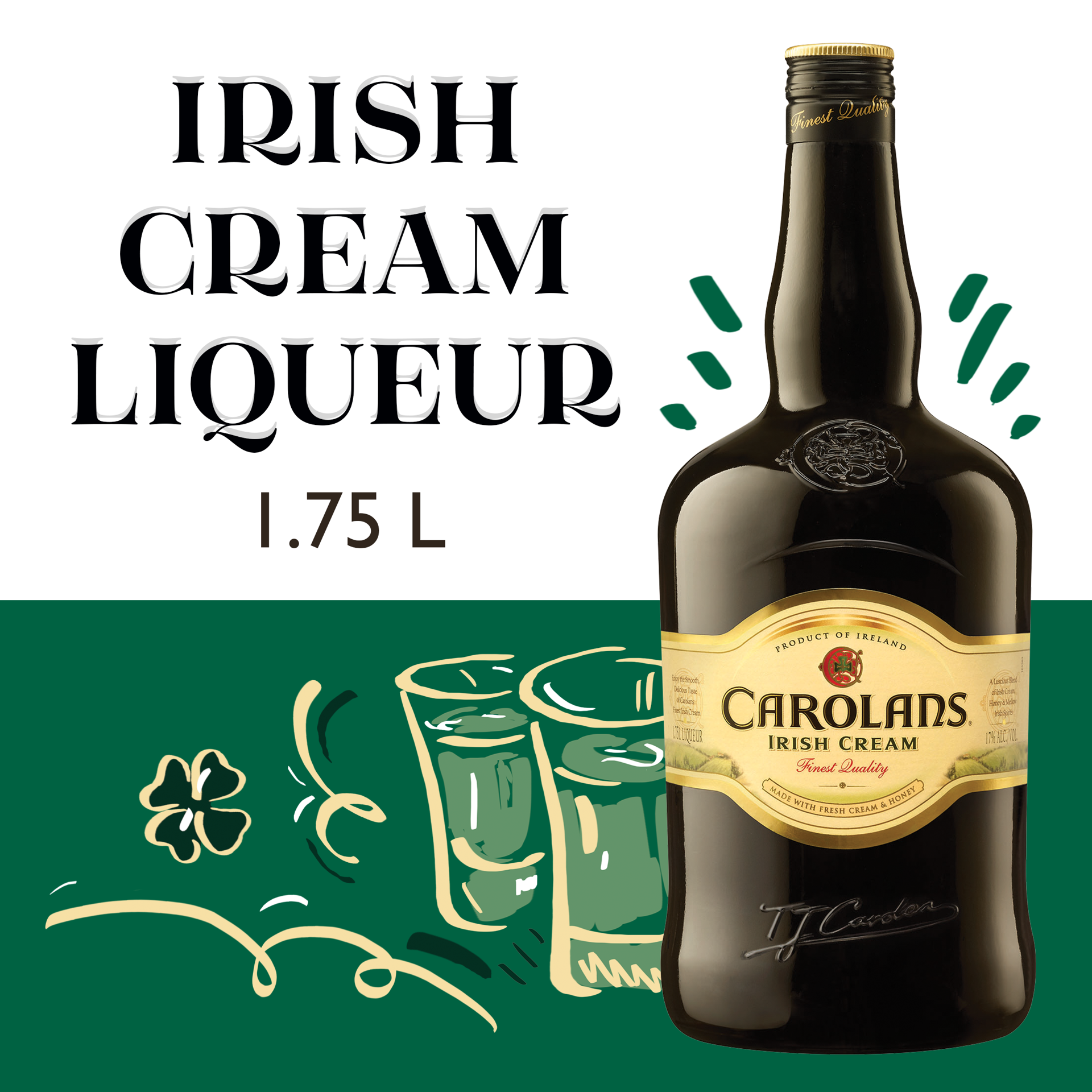 slide 3 of 3, Carolans Irish Cream, 1750 ml, 1750 ml