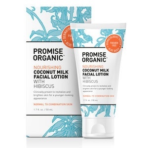 slide 1 of 1, Promise Promise Organic Nourishing Coconut Milk Face Lotion With Hibiscus, 1.7 oz