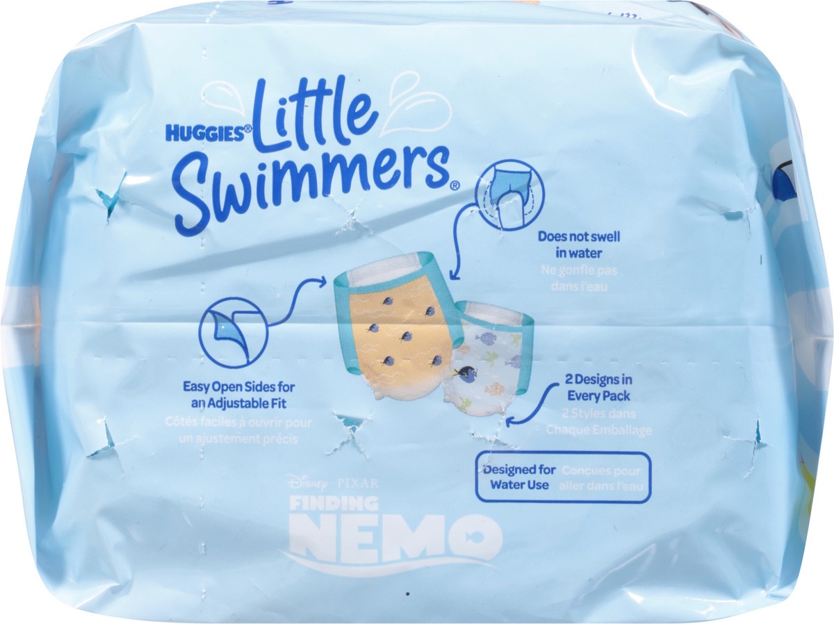 slide 5 of 9, Little Swimmers Disposable Swim Diapers, Size 5-6 (32+ lbs), 10 Ct, 10 ct