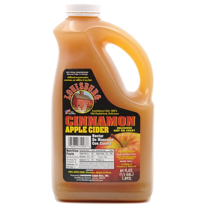 slide 1 of 1, Louisburg Cinnamon Apple Cider Half Gallon - 64 oz, 64 oz