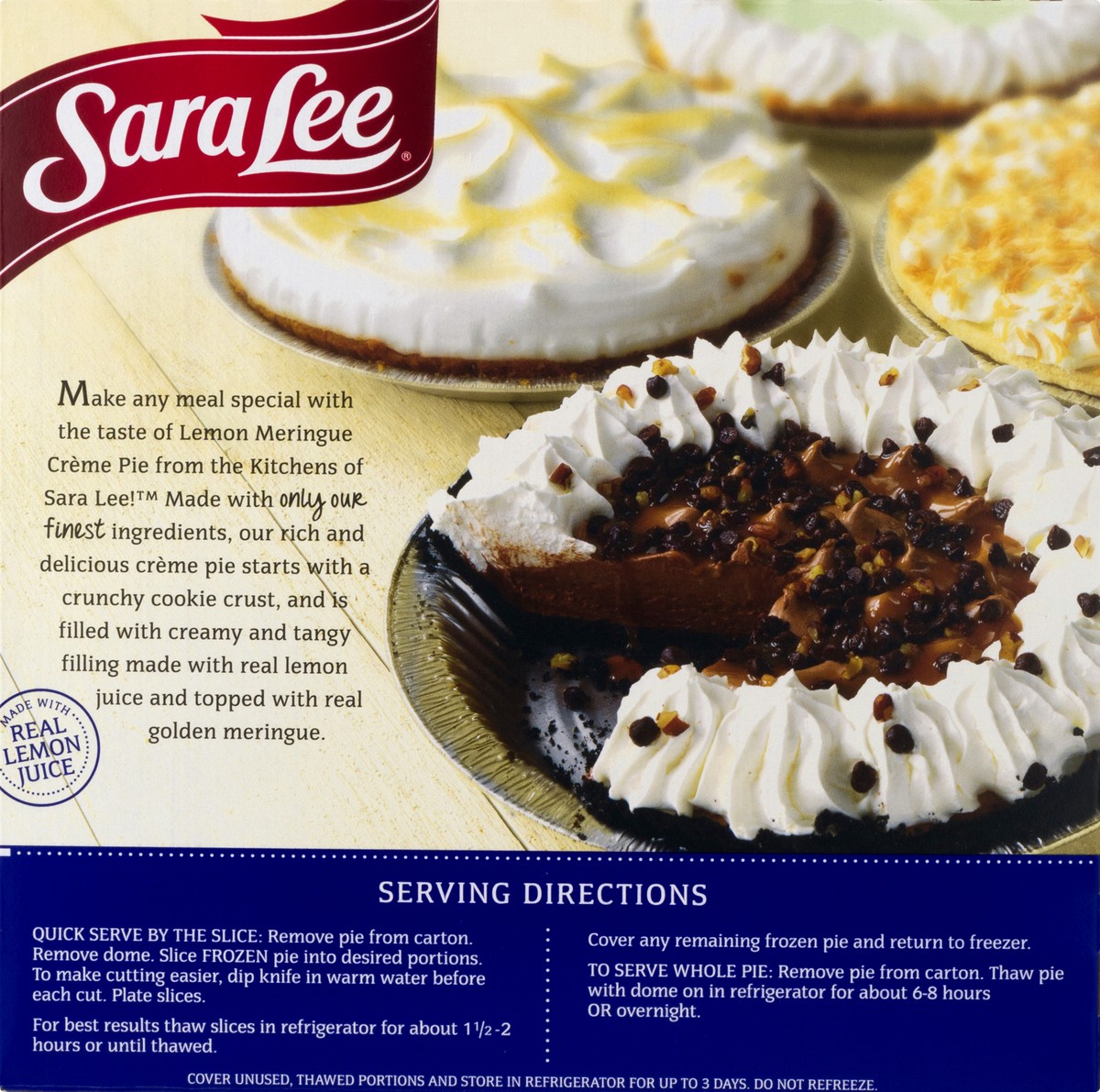 slide 11 of 13, Sara Lee Crème Pie Lemon Meringue 23oz, 23 oz