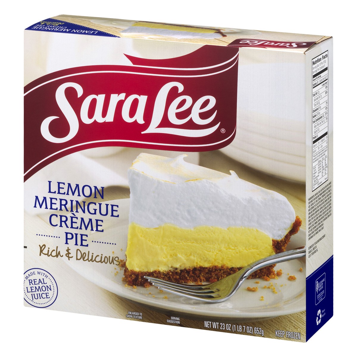 slide 8 of 13, Sara Lee Crème Pie Lemon Meringue 23oz, 23 oz