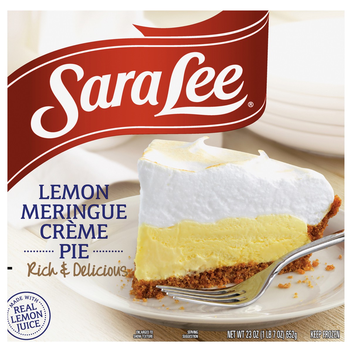 slide 1 of 13, Sara Lee Crème Pie Lemon Meringue 23oz, 23 oz