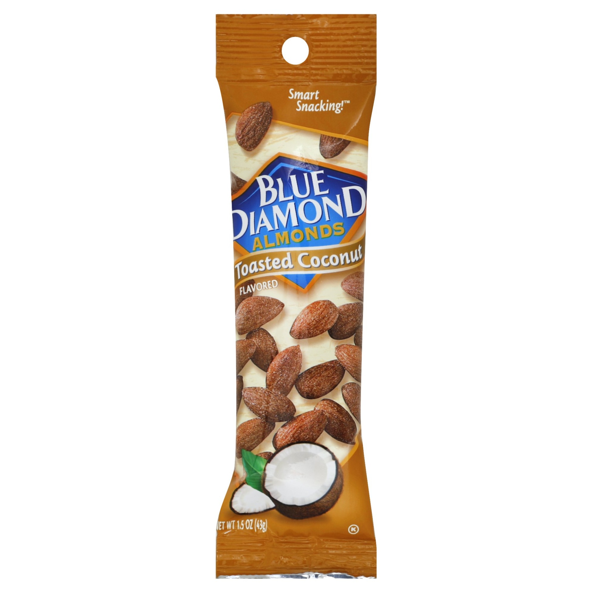 slide 1 of 1, Blue Diamond Almonds Toasted Coconut Flavored Oven Roasted Almonds, 1.5 oz