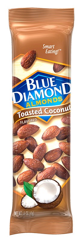 slide 1 of 3, Blue Diamond Toasted Coconut Almonds, 1.5 oz