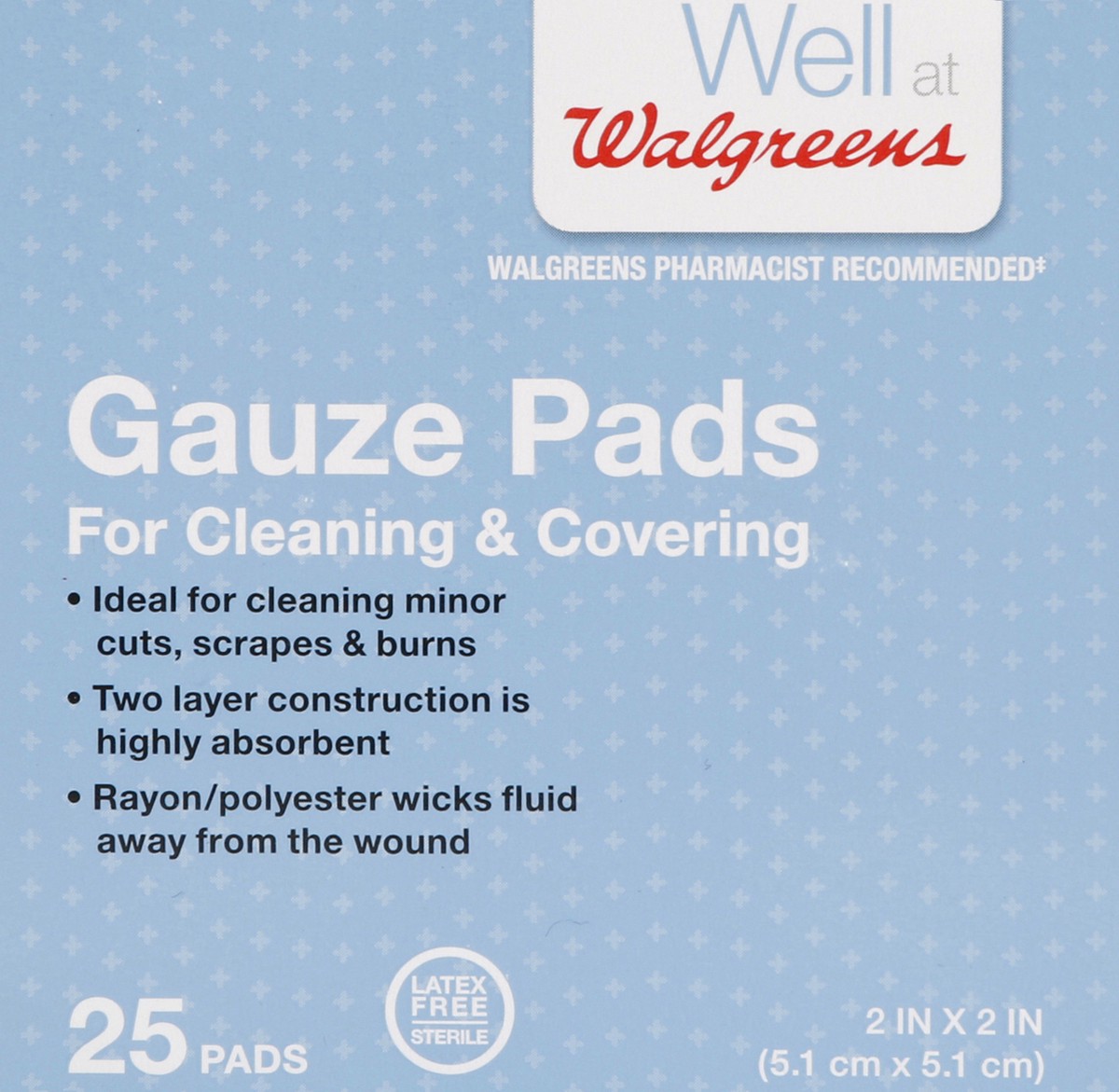 slide 4 of 4, Walgreens Gauze Pads, 25 ct