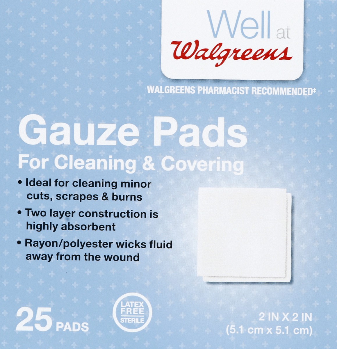 slide 3 of 4, Walgreens Gauze Pads, 25 ct