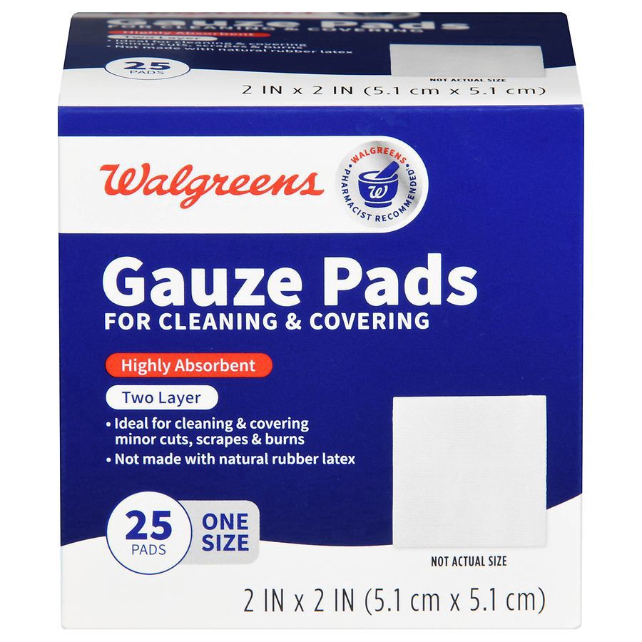 slide 1 of 4, Walgreens Gauze Pads, 25 ct