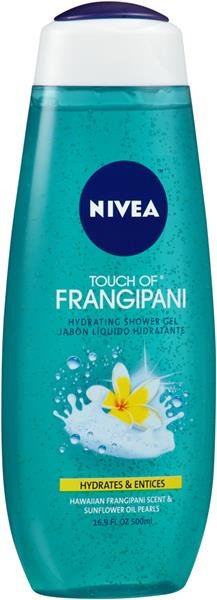 slide 1 of 1, Nivea Touch of Frangipani Hydrating Shower Gel, 16.9 oz