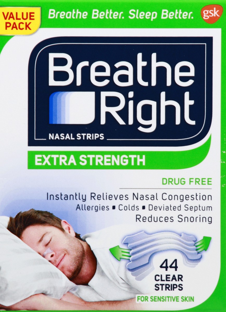 slide 1 of 5, Breathe Right Nasal Strips 44 ea, 44 ct