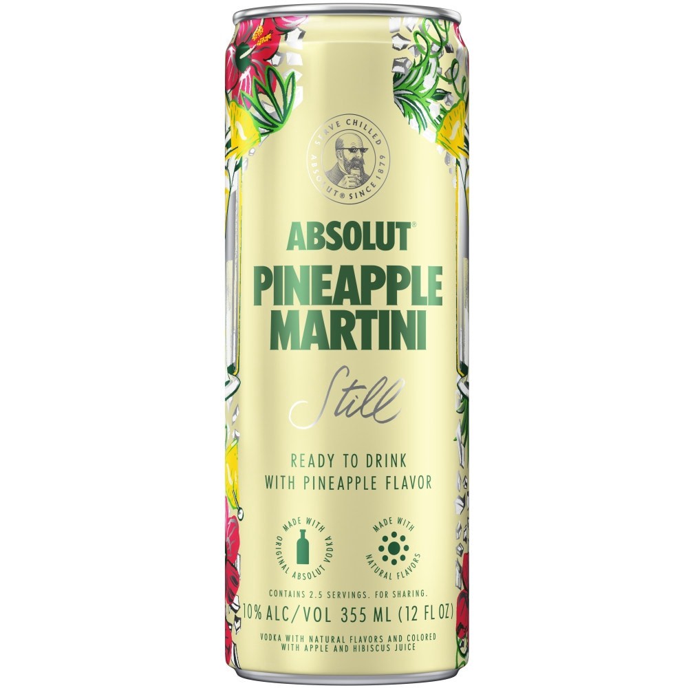 slide 1 of 5, Absolut Pineapple Martini Cocktail, 1 ct