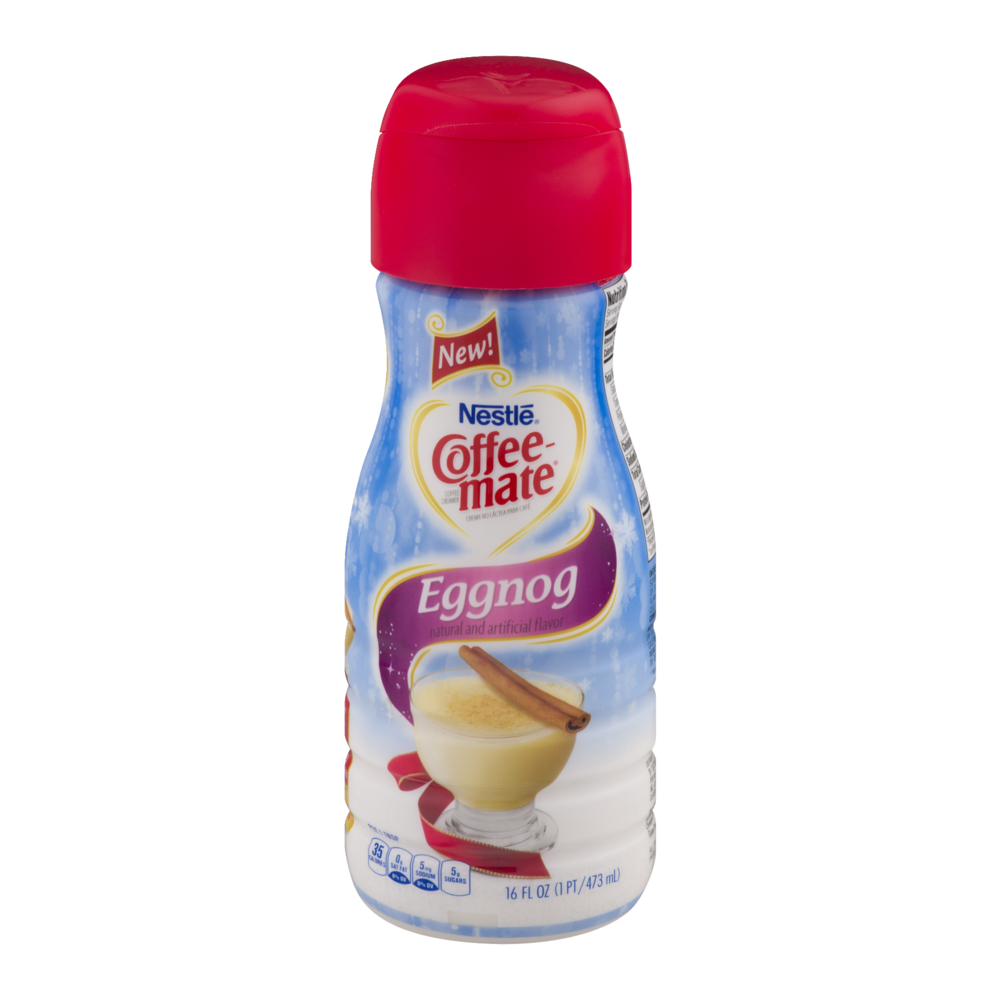 slide 1 of 1, Coffee-Mate Coffee Creamer, Eggnog Latte, 16 fl oz