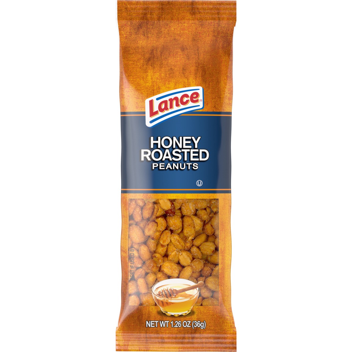 slide 1 of 5, Lance Honey Roasted Peanuts, Snack Pack, 1.27 Oz, 1.26 oz