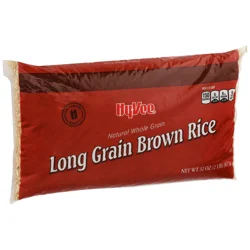 Hy-vee Natural Whole Grain Long Grain Brown Rice