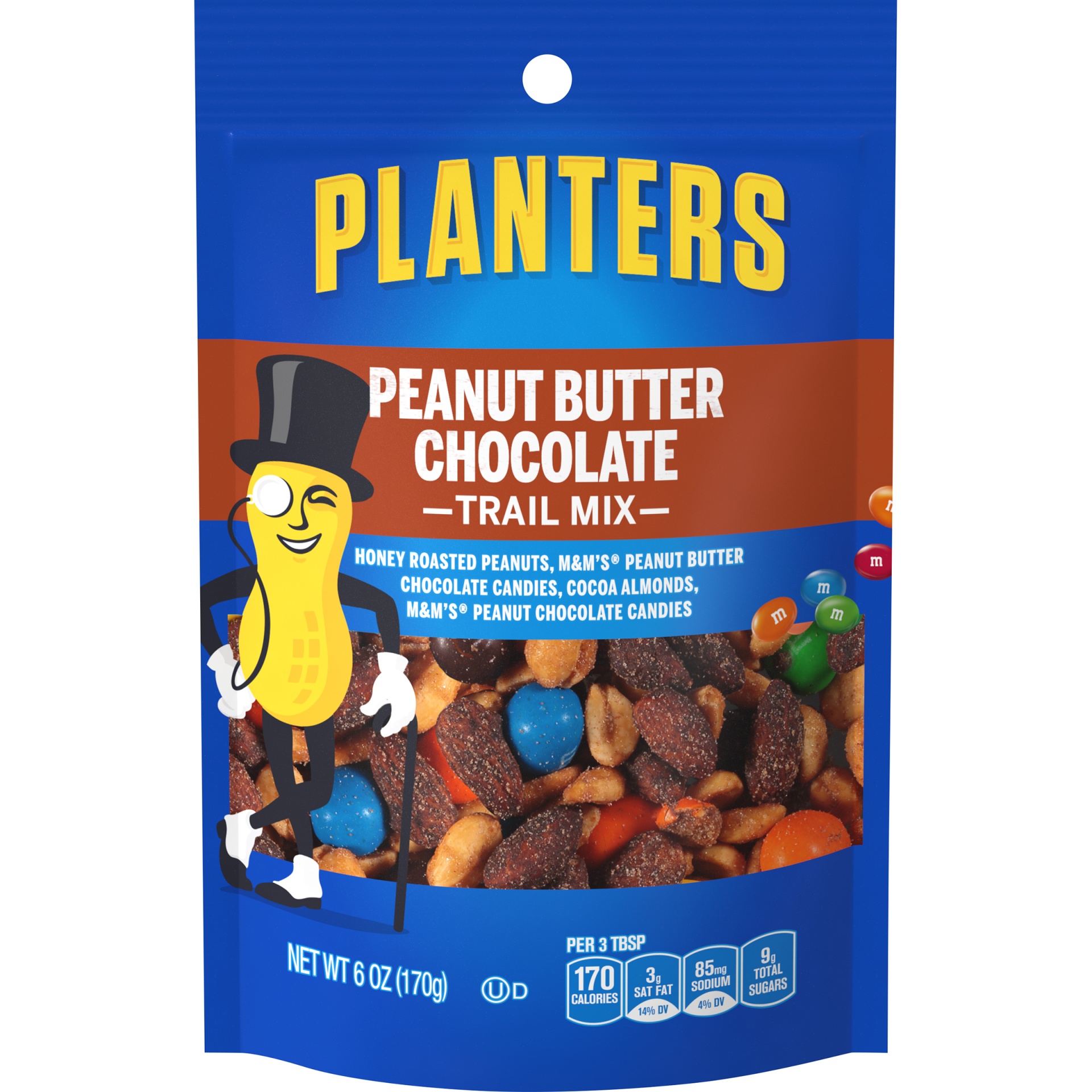 Planters Peanut Butter Chocolate Trail Mix With Honey Peanuts, M&m 