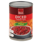 slide 1 of 1, Harris Teeter Diced Tomatoes with Green Chilies, 10 oz