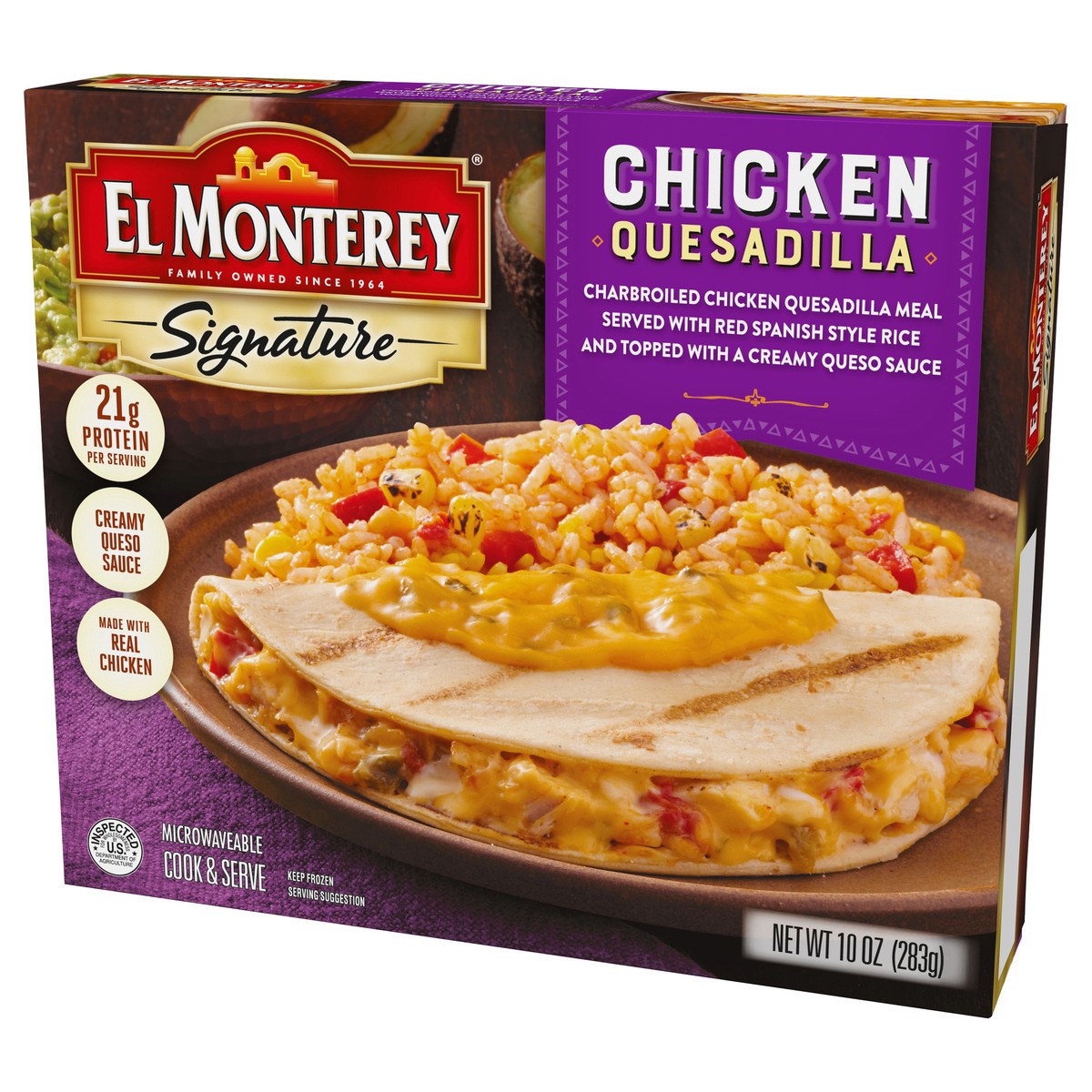 slide 3 of 9, El Monterey Chicken Quesadilla Meal, 10 oz