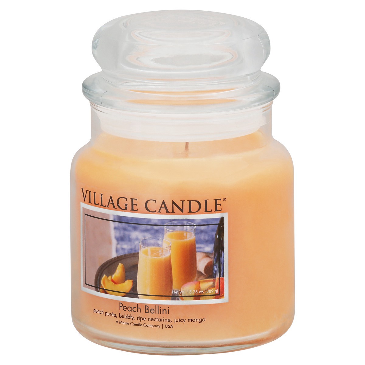 slide 8 of 9, Village Candle Village Peach Bellini - 16.00 OZ, 13.75 oz