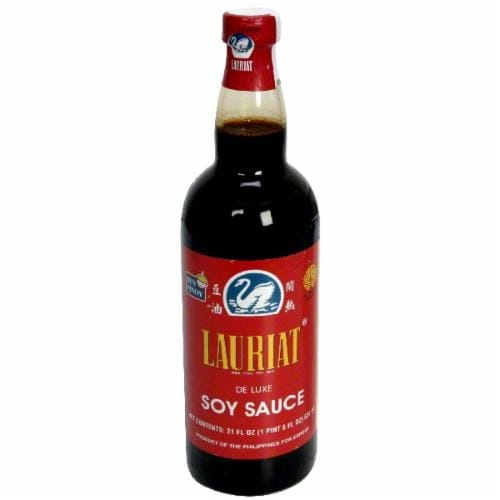 slide 1 of 1, Lauriat Soy Sauce, 21 fl oz