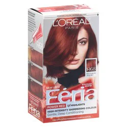 L'Oréal Fería Rich Auburn True Red R68 Permanent Haircolour Gel 1 ea