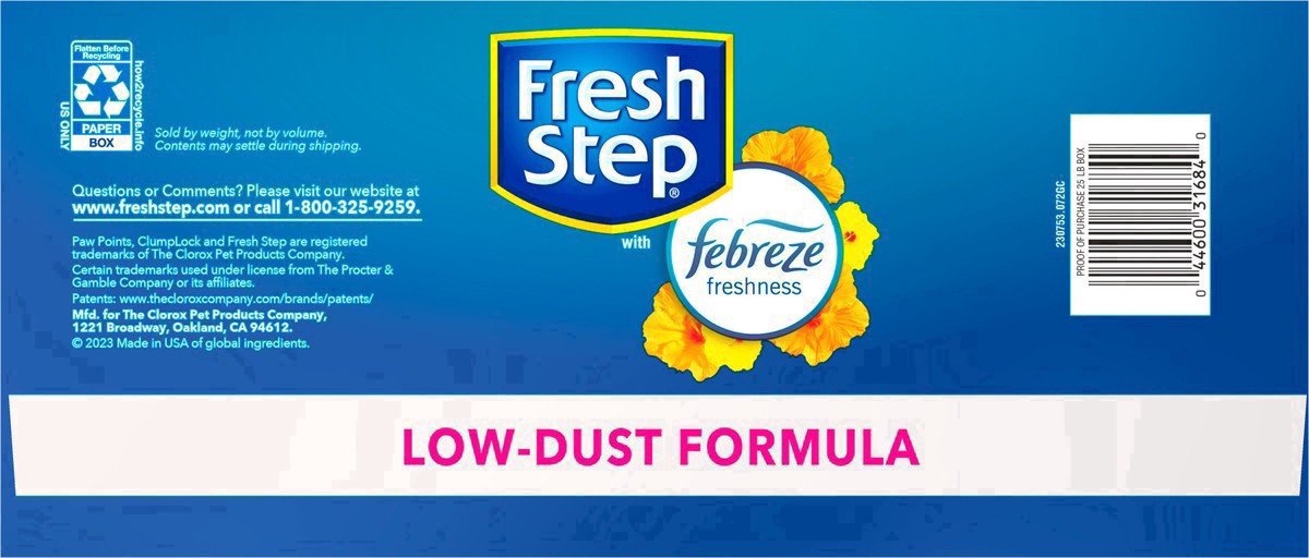 slide 49 of 65, Fresh Step Extreme Hawaiian Aloha Scented Litter with Febreze Clumping Cat Litter, 25 lb