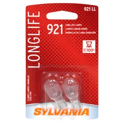 SYLVANIA 921 LongLife Incandescent Auxiliary Lighting Bulbs, White, 2 Pack - Legal for On Road Use, OE Quality