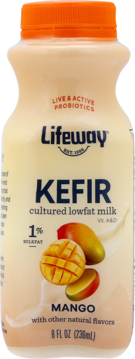 slide 5 of 11, Lifeway Low-Fat Mango Kefir, 8 oz