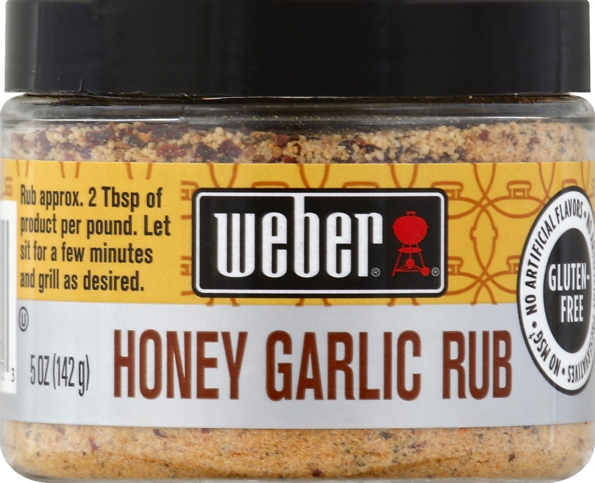 slide 2 of 2, Weber Honey Garlic Rub, 5 oz