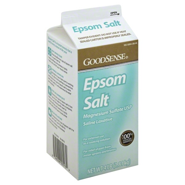 slide 1 of 1, Good Sense Epsom Salt 4 lb, 4 lb