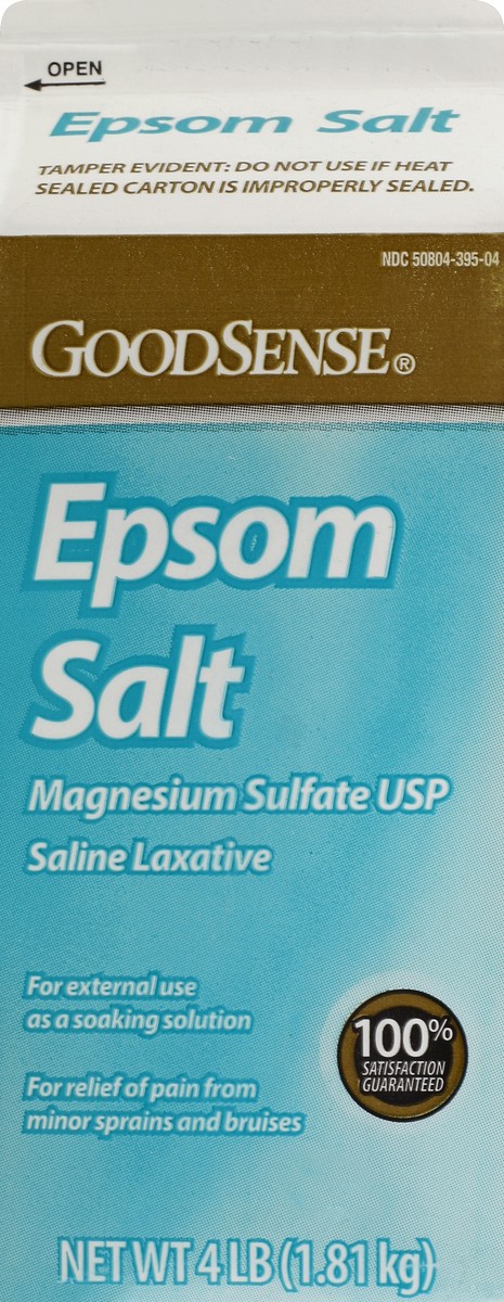 slide 1 of 5, Good Sense Epsom Salt 4 lb, 4 lb