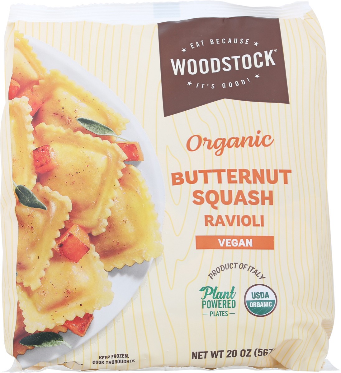 slide 1 of 9, Woodstock Organic Butternut Squash Ravioli 20 oz, 20 oz