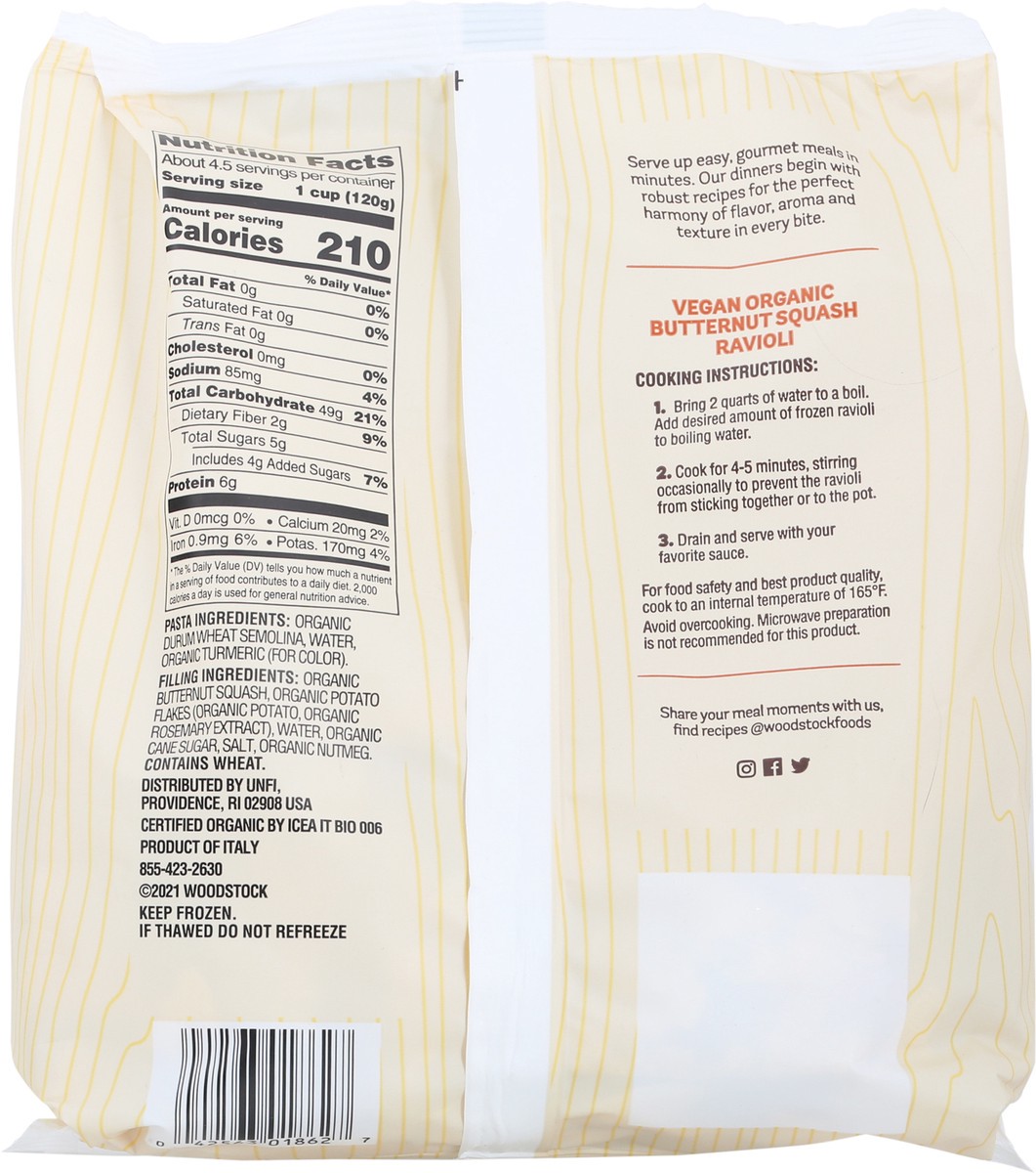 slide 9 of 9, Woodstock Organic Butternut Squash Ravioli 20 oz, 20 oz