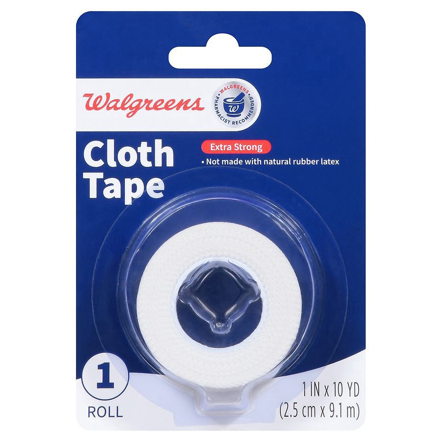 slide 1 of 5, Walgreens Extra Strong Cloth Tape, 1 in x 10 yd