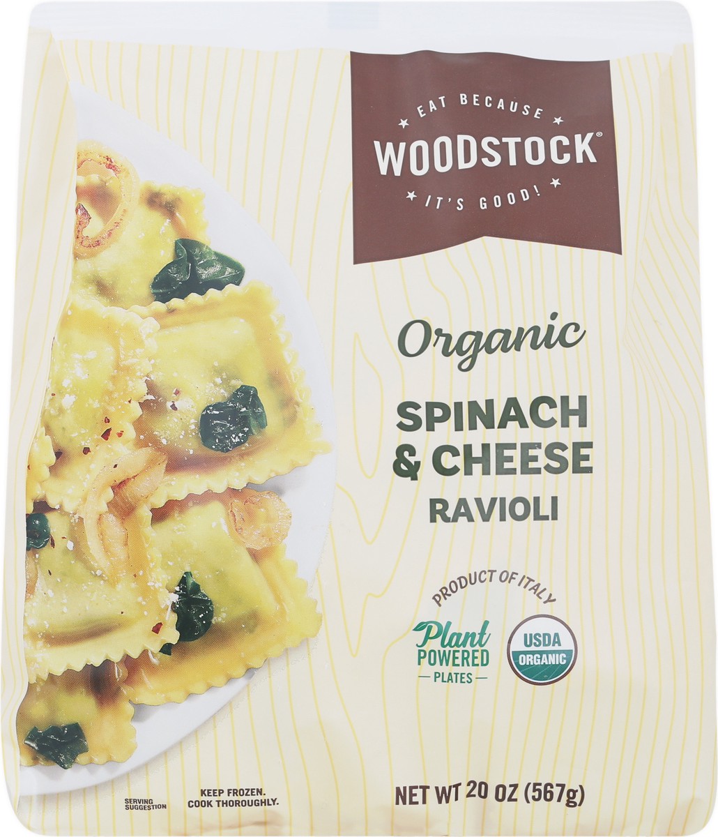 slide 3 of 13, Woodstock Organic Spinach & Cheese Ravioli 20 oz, 20 oz