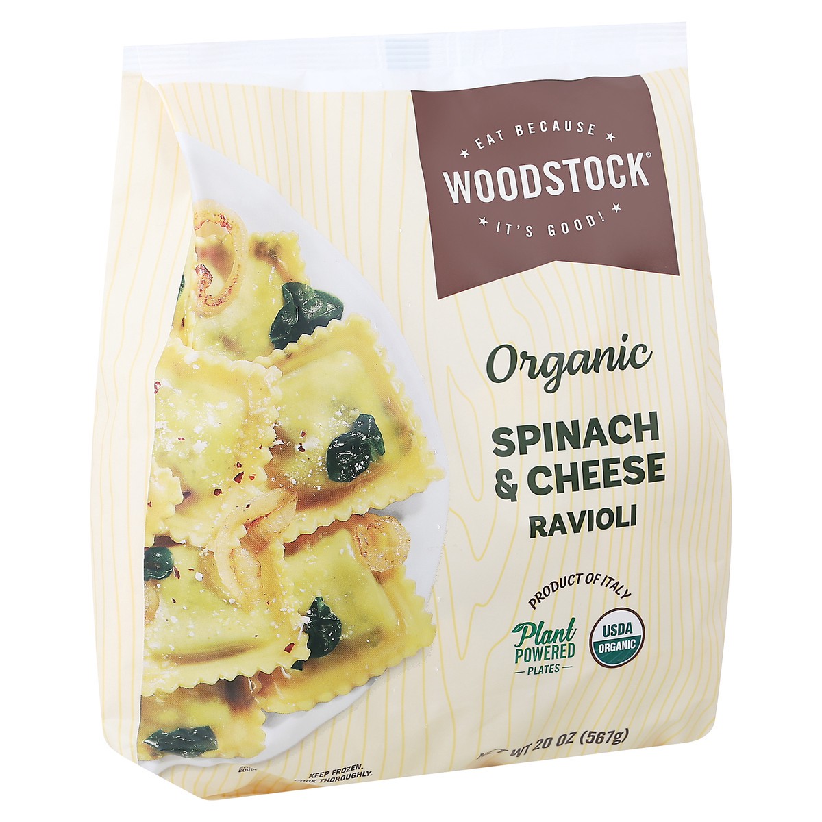 slide 10 of 13, Woodstock Organic Spinach & Cheese Ravioli 20 oz, 20 oz