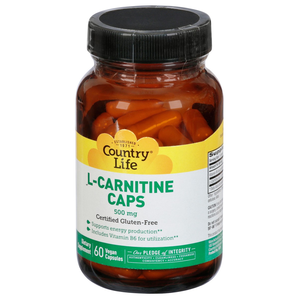slide 4 of 13, Country Life L-Carnitine, 60 ct