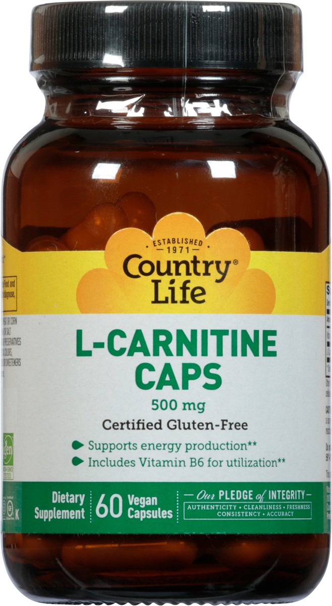 slide 7 of 13, Country Life L-Carnitine, 60 ct