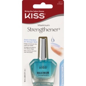 slide 1 of 1, Kiss Maximum Strengthener Nail Polish, 0.5 oz