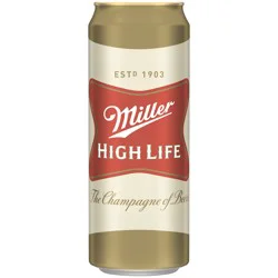 Miller High Life American Lager Beer Single Can